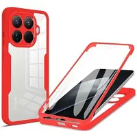 Mtp Products Xiaomi 15T Pro 360 Skydds Skal - Röd / Klar