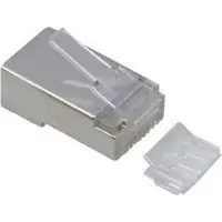 TRU COMPONENTS Kontakt TC-2525010 Kontakt hane rak Poler: 8P8C 50 st