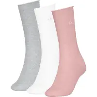 Calvin Klein 3 Pack Soft Cotton Rolltop Crew Socks