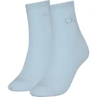 Calvin Klein 2 Pack Soft Cotton Metallic Ankle Socks