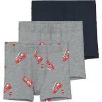 Name it Grey Firetruck Boxers 3 Enheter