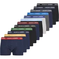 Jack & Jones Solid Boxers 12 Enheter
