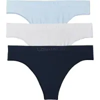 Calvin Klein Underwear String marinblå / pastellblå / vit