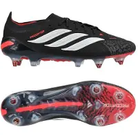 Adidas Predator Elite Sg Immortal Dna - Svart/vit/lucid Red - Soft Ground (Sg), storlek 40
