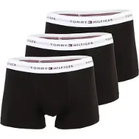 Tommy Hilfiger 3 Pack Signature Logo Contrast Waistband Trunks