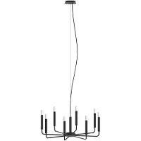 Valotorni Ljuskrona ORTO Nowodvorski Lighting, Svart, Vardagsrum / matsal, Metall, Modern, Ljuskrona