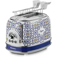 Ariete 0155/0C, 2 skivor, Vit, Ljusblå, Metall, 810 W, 220-240 V, 50/60 hz