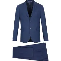 Suitable Argon Kostym Slim-Fit Indigo Blå Storlek