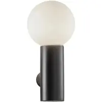 LEDS-C4 Vägglampa Mist, dimbar, Svart, Badrum, Metall, Modern, Vägglampa, sänglampa, sänglampa vägg