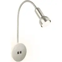 Briloner LED vägglampa 2178012/2178015, Aluminium / grå / zink, Vardagsrum / matsal, Metall, LED-vägglampa, vägglampa inomhus