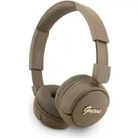 GUESS Metal Logo Script Bluetooth 5.3 On-Ear hörlurar - Brun