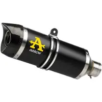 Arrow Thunder Aluminium Dark With Carbon End Cap Honda Cb 650 R ´19-22 Homologerad Ljuddämpare