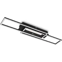 Briloner LED taklampa Frame Mid, Svart, Vardagsrum / matsal, Metall, Modern, LED-taklampa