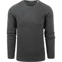 KnowledgeCotton Apparel Tröja Vagn Antracit Grå Storlek