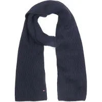 Tommy Hilfiger Ribbstickad Halsduk Marinblå Blå Mörkblå