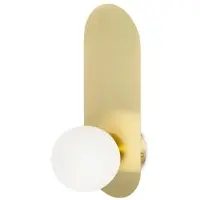 Maytoni Vägglampa Bao, dimbar, Mässing / guld, Vardagsrum / matsal, Metall, Modern, Vägglampa, vägglampa inomhus
