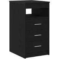 vidaXL Byrå svart ek 40x50x76 cm konstruerat trä