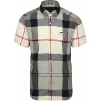 Barbour Skjorta Doughill Bleache Talltartan Blå Grå Röd Storlek