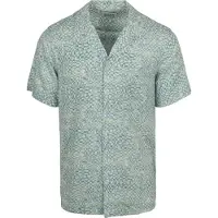 Scotch & soda Kortärmad Skjorta Tryck Ljusgrön Grön Storlek