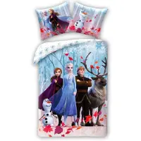 MCU Disney Frost sängkläder med Elsa, Anna, Kristoffer, Olaf & Sven