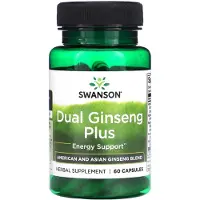 Swanson Health Dubbel Ginseng Plus, 60 Kapslar