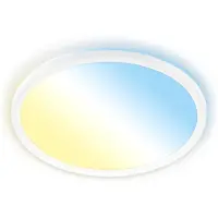 Briloner LED panel Tava A, dimbar, Vitt / opal, Arbetsrum / kontor, Syntetmaterial, LED-taklampa
