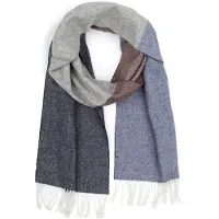 Profuomo Scarf Lambswool Grey Blue Brown Mångfärgad Grå Blå Brun