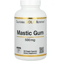 California Gold Nutrition Mastiksgummi, 500 mg, 180 vegetabiliska kapslar