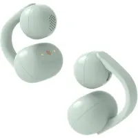 Sony LinkBuds Clip - True wireless-hörlurar med mikrofon - öppet öra - med öronklämma - Bluetooth - aktiv brusradering - grön