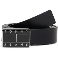 Tommy Hilfiger Tommy Jeans Heritage Plaque Buckle Leather Belt