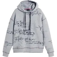 Desigual Sweatshirt ljusgrå / svart