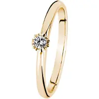 Kohinoor Vega diamantring i gulguld 033-445-05-165