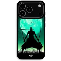 CAPACHEAP Fodral För iPhone 17 Pro Max Roronoa Zoro tre svärd fullmåne Maniacase