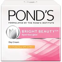 Pond's Bright Beauty Dagkräm SPF 15 50g Ansiktsfuktighetskräm För strålande hud, Borttagning av mörka fläckar, Icke-fet matt finish, Daglig återfuktning