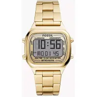 Fossil Retro Digital Guldurtavla Guldstålarmbandsklocka för Män - FS5843