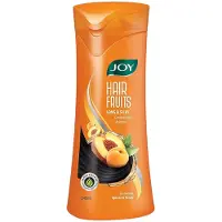 Joy Hair Fruits Långt & Silkeslent Balsam Schampo Aprikos & Persika 340 ml Förpackning | Mjukt Glänsande Hår, Återfuktande & Närande