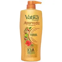 Dabur Vatika Ayurvediskt Schampo 640ml | Med 10 Naturliga Ingredienser | Närande Rengöring För Starkt, Friskt, Glänsande Hår | Lämpligt För Alla Hårtyper