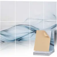 Vevor 8-pack akustiska paneler, 47,24 x 23,62 x 0,4 tum ljudisolerade väggplattor, självhäftande dekorativa ljuddämpande skivor för hem, kontor, studio, spelrum, teater, Simplicity