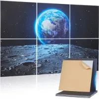 Vevor 6-pack akustiska paneler, 70,87 x 47,24 x 0,4 tum ljudisolerade väggplattor, självhäftande dekorativa ljuddämpande skivor för hem, kontor, studio, spelrum, teater, jord