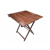 Wellhome Fällbart Sängbord I Bok Med Valnötsfinish 70x50x76 Cm