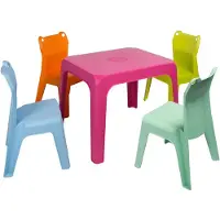 Garbar Jan Frog 1 Lekbord Med Stolar Set