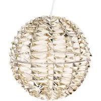 Wellhome Guld Ljusstark Lysande Bolldekoration Med 300 Mikro-led-lampor 30 Cm