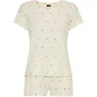 Vivance Kort pyjamas rosa / naturvit