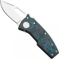 Demko Knives Demko Nano-Shark NANO-20CV-FC-ARC-CP Clip Point CPM 20CV, Fat Carbon Arctic Storm, pocket knife
