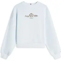 Tommy Hilfiger Sweatshirt 'Varsity' ljusblå / karamell