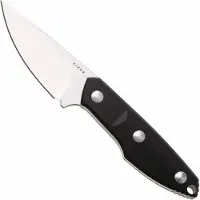 Kizer Cutlery Splinter 1087A1 Blackwashed AEB-L, Black G10, fixed knife, Kornel Kiss design