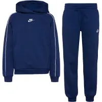 Nike Träningsoverall 'Club Fleece' mörkblå / vit