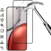 Mtp Products Honor X70/X9d/Magic8 Lite Heltäckande skärmskydd i härdat glas - 9H - Svart kant