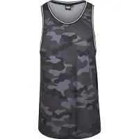 Urban Classics T-shirt 'Camo Mesh' grå / mörkgrå / svart