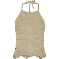 Urban Classics Broderad topp sand